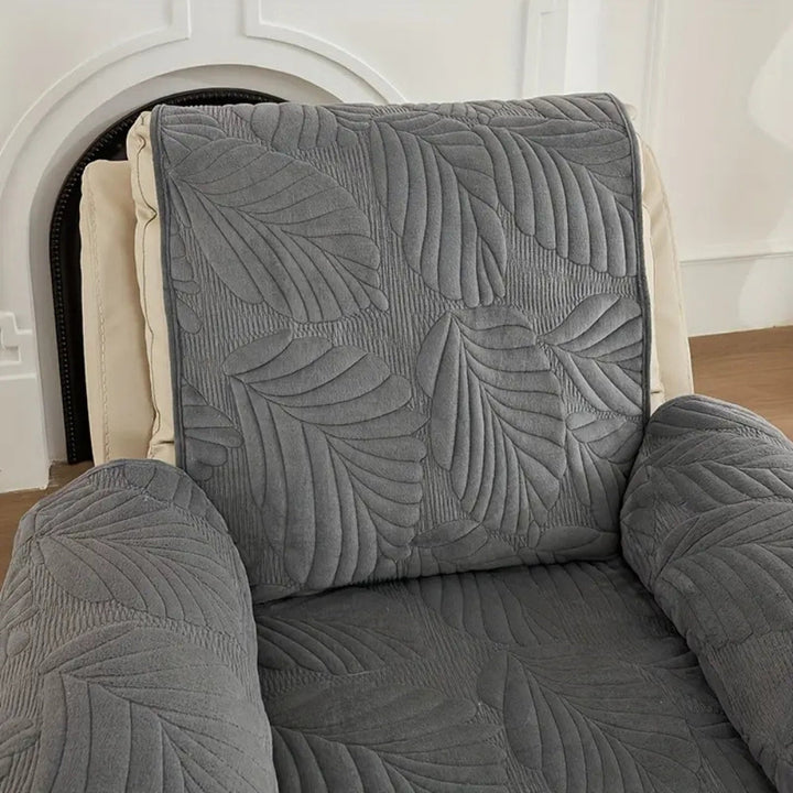 Leaf Pattern Non Slip Recliner Chair Cover, Universal 24 x 88.5 Inch | Leaf Pattern Recliner Cover, Non Slip | Recliner Covers