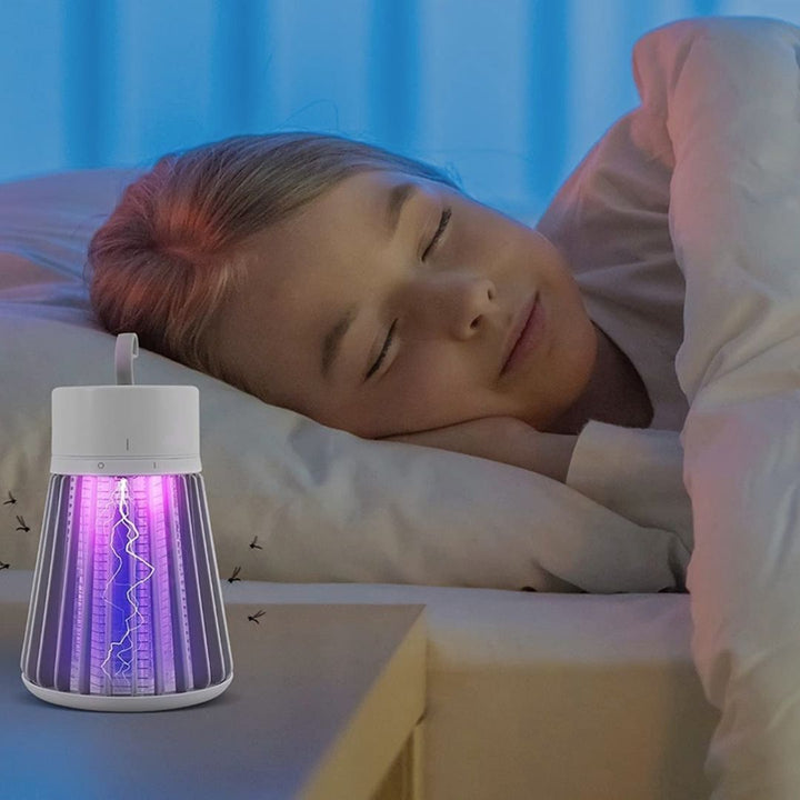 USB Rechargeable 365nm UV Mosquito Zapper Lamp for Indoor and Outdoor Use | Chemical-Free Zapper for Any Space | Insect Traps