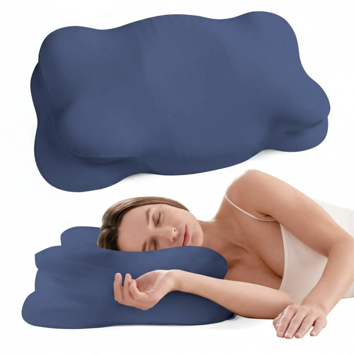 Dual-Height Memory Foam Pillow for Side and Back Sleepers | Two Heights, One Supportive Pillow | Bed Pillows