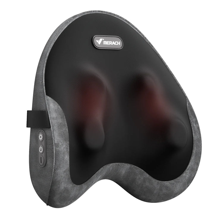 Shiatsu Lumbar Massage Pillow with Heat and Washable Cover | Warming Kneading for Your Lower Back | Massage Pillows
