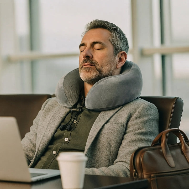AirRest Memory Foam Travel Pillow