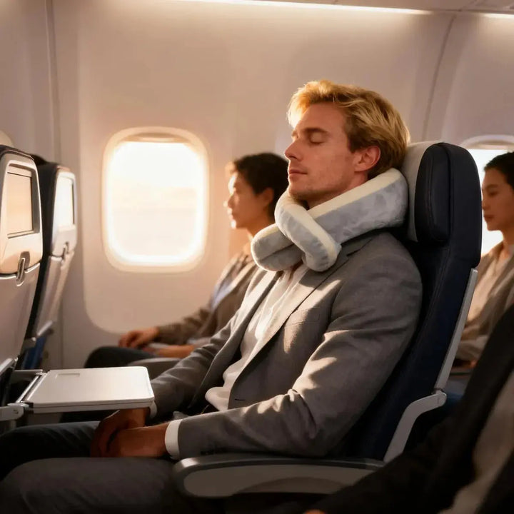 360-Degree Travel Pillow Kit with 3D Eye Mask, Earplugs and Storage Bag | Complete Travel Rest Kit | Travel Pillows
