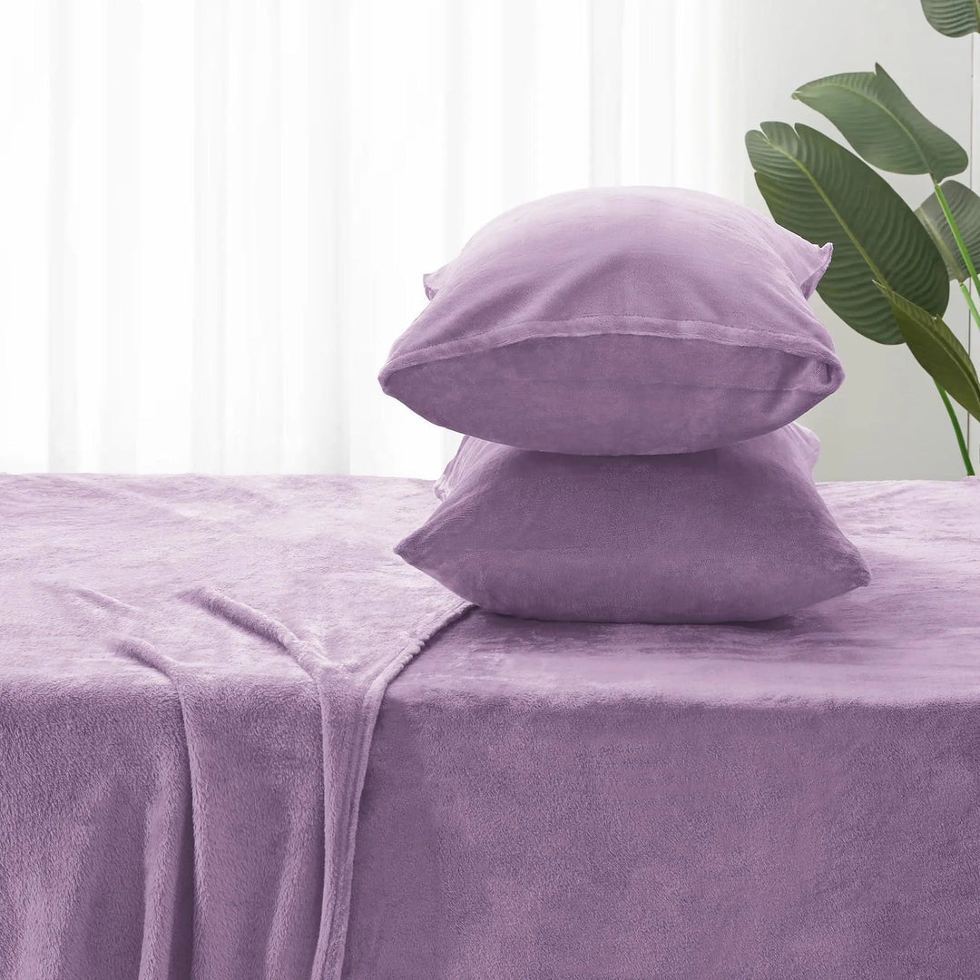 Plush Flannel Fleece Bedding Set for Cold Nights in Several Sizes | Warm Flannel Bedding Set | Bedding Sets