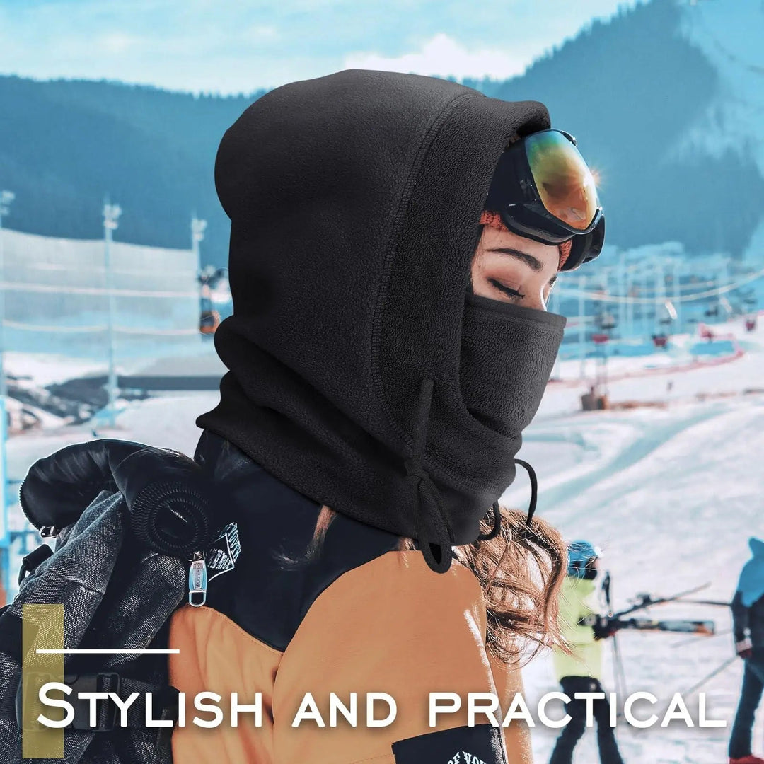 3-in-1 Windproof Winter Balaclava Cap with Integrated Face Mask and Warmer | Wind-Blocking Warmth for Winter Rides | Balaclavas