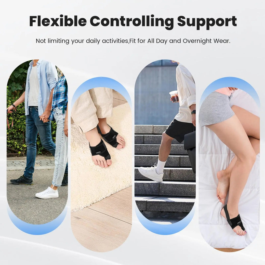 Bunion Support Toe Straightener Sleeve with Breathable Splint, Left and Right | Comfortable Big Toe Support | Foot Supports