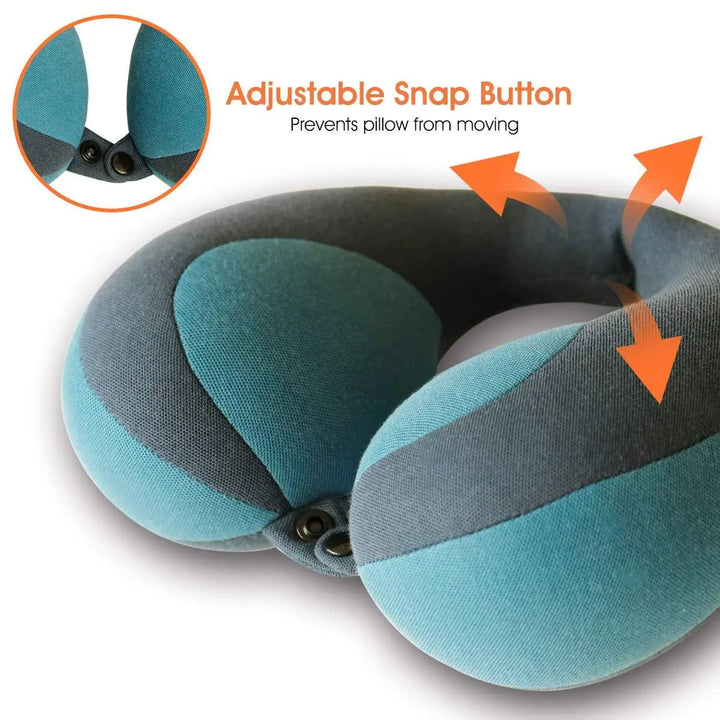 Velvety Plush U-Shaped Travel Pillow for Cars, Planes and Strollers | Strapless U-Shape Comfort on the Go | Travel Pillows