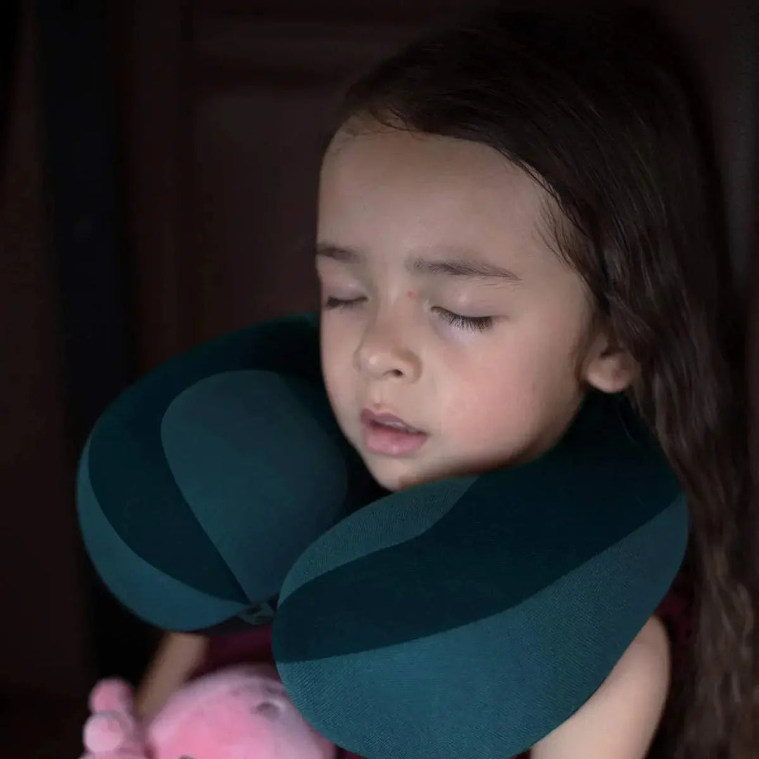 Velvety Plush U-Shaped Travel Pillow for Cars, Planes and Strollers | Strapless U-Shape Comfort on the Go | Travel Pillows