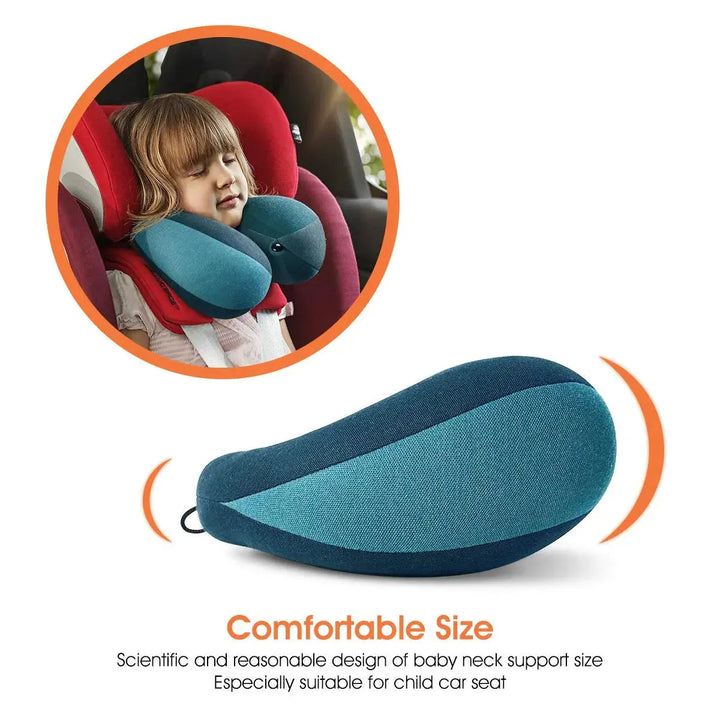 Velvety Plush U-Shaped Travel Pillow for Cars, Planes and Strollers | Strapless U-Shape Comfort on the Go | Travel Pillows