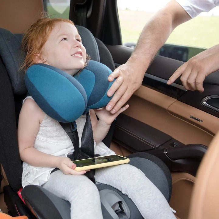 Velvety Plush U-Shaped Travel Pillow for Cars, Planes and Strollers | Strapless U-Shape Comfort on the Go | Travel Pillows