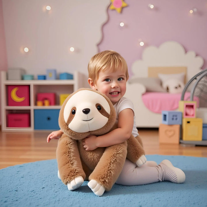 Weighted Stuffed Animal Plush, 30cm, Soft Fur Dinosaur Panda Koala and Sloth | Weighted Plush Friends in 6 Styles | Weighted Plush