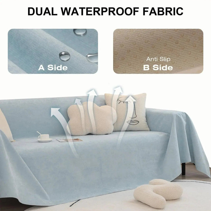 Waterproof Anti-Slip Sofa Cover in Dust-Proof Polyester | Spill-Resistant Furniture Protection | Sofa Covers