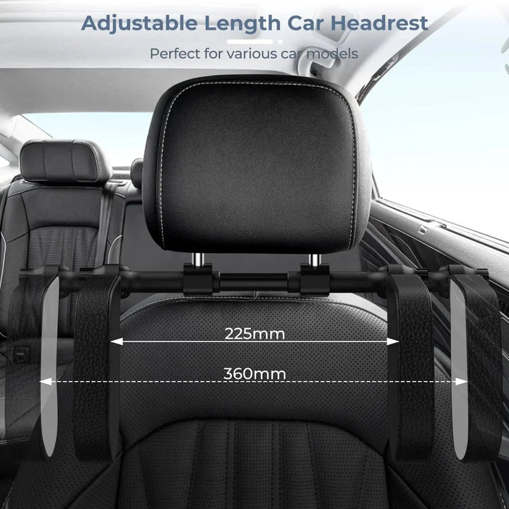 Adjustable Car Headrest Pillow with Rotating Side Wings | Side Support for Car Naps | Travel Pillows