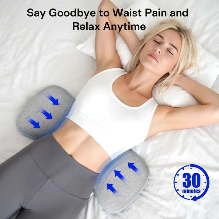 Ergonomic Memory Foam Lumbar Cushion for Bed, Car and Sofa Support | Contoured Low-Back Cushion for Any Seat | Lumbar Cushions