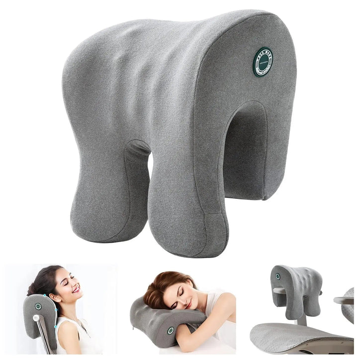 Memory Foam Chair Headrest Pillow with Adjustable Strap | Head Rest for Long Sessions | Headrest Pillows