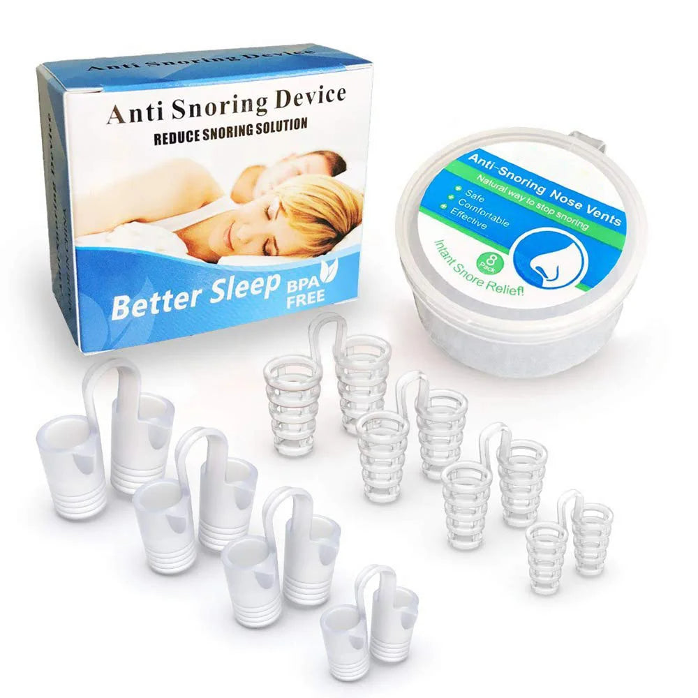 Silicone Nose Clip for Night Use with Several Sizes and Storage Case | Gentle Nasal Support for Nights | Nasal Aids