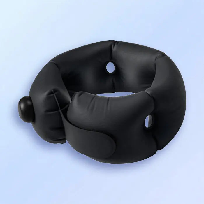 Inflatable U-Shaped Travel Pillow with Adjustable Support | Adjustable Inflatable Travel Pillow | Travel Pillows