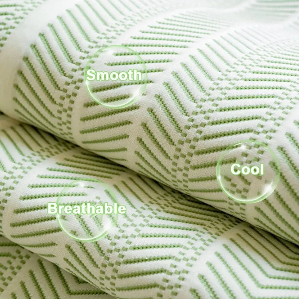 Cooling Herringbone Sofa Cover with Scalloped Trim, Anti Slip Microfiber | Lightweight Sofa and Bed Throw | Sofa Covers