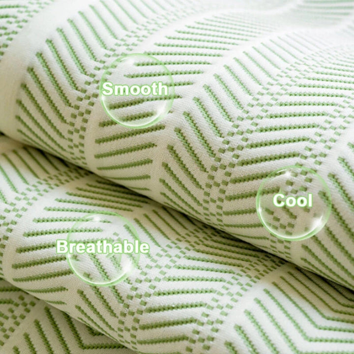 Scallop Edge Herringbone Non-Slip Sofa Cover in Soft Fabric | A Scalloped Edge That Stays in Place | Sofa Covers