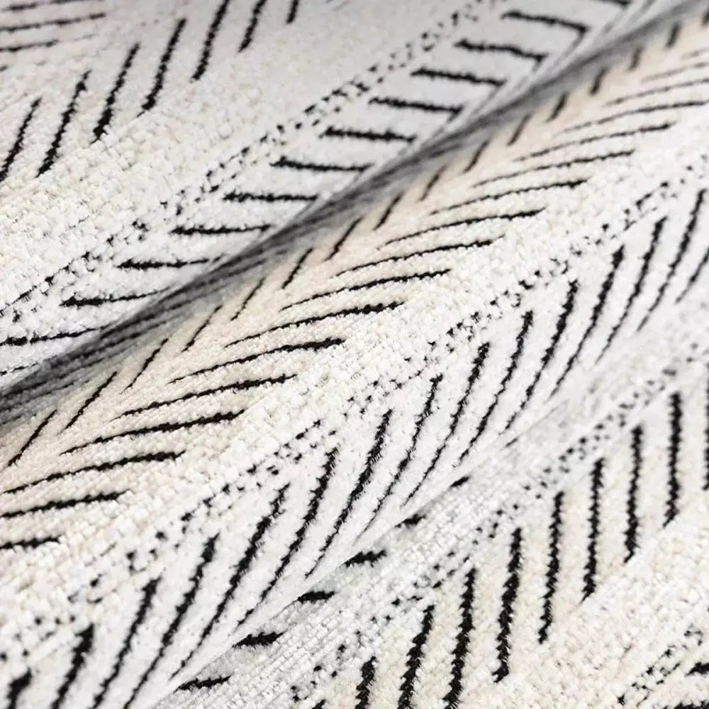 Cooling Herringbone Sofa Cover with Scalloped Trim, Anti Slip Microfiber | Lightweight Sofa and Bed Throw | Sofa Covers