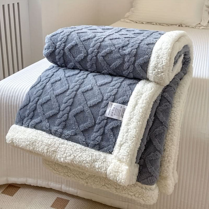 Soft Comfort Blanket in Durable Fabric Blend for Bed, Sofa and Travel | Versatile Comfort Blanket for Any Room | Throw Blankets