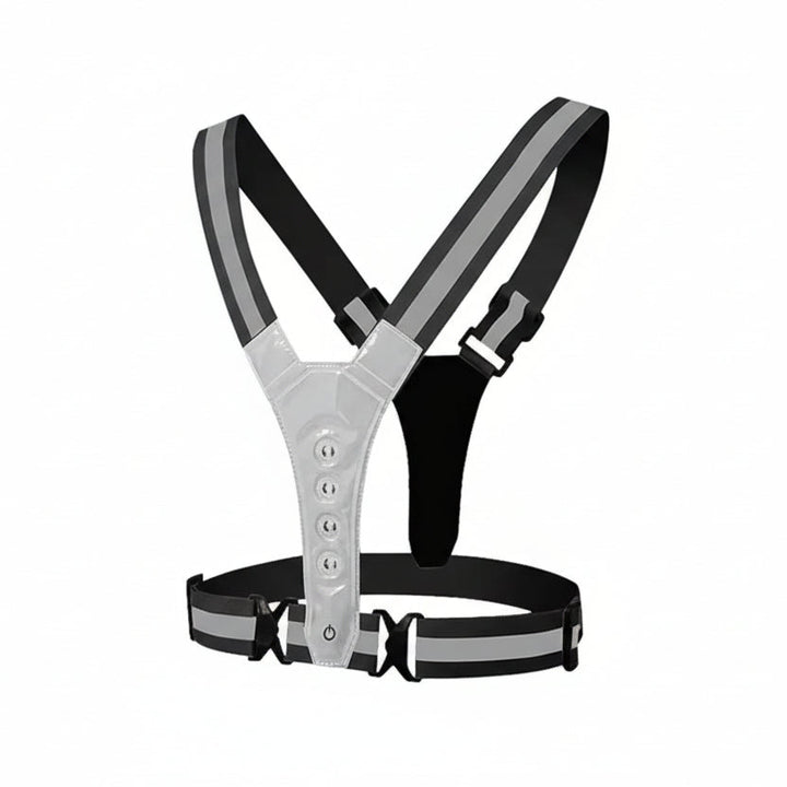 Adjustable LED Vest for Night Running with 3 Lighting Modes | Be Seen on Dark Roads | LED Vests