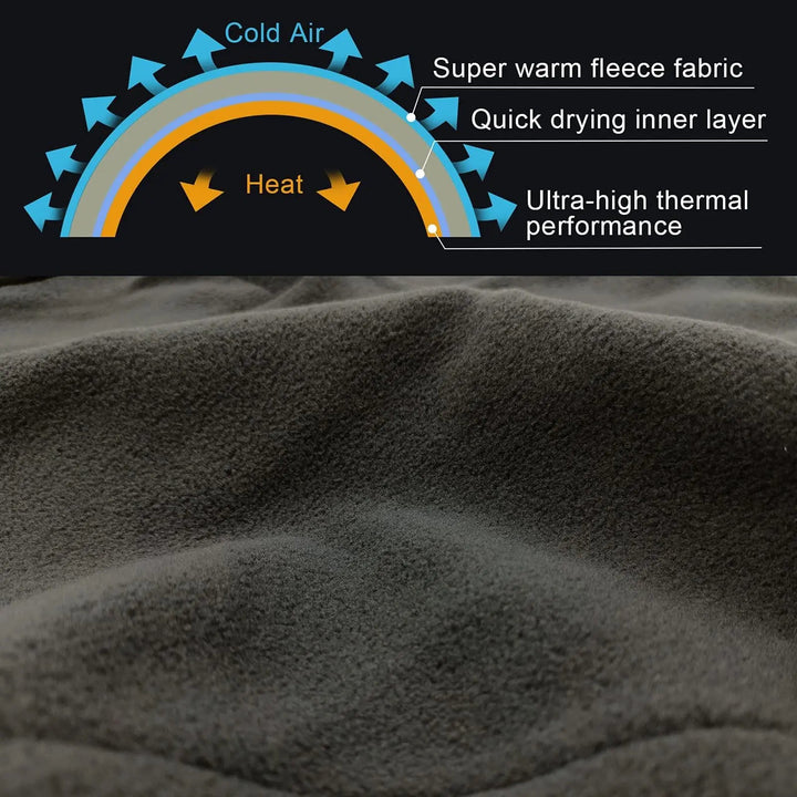 Thick Thermal Fleece Windproof Balaclava Ski Scarf with Adjustable Fit | Stay-Put Fleece Cover for Cold Days | Balaclavas