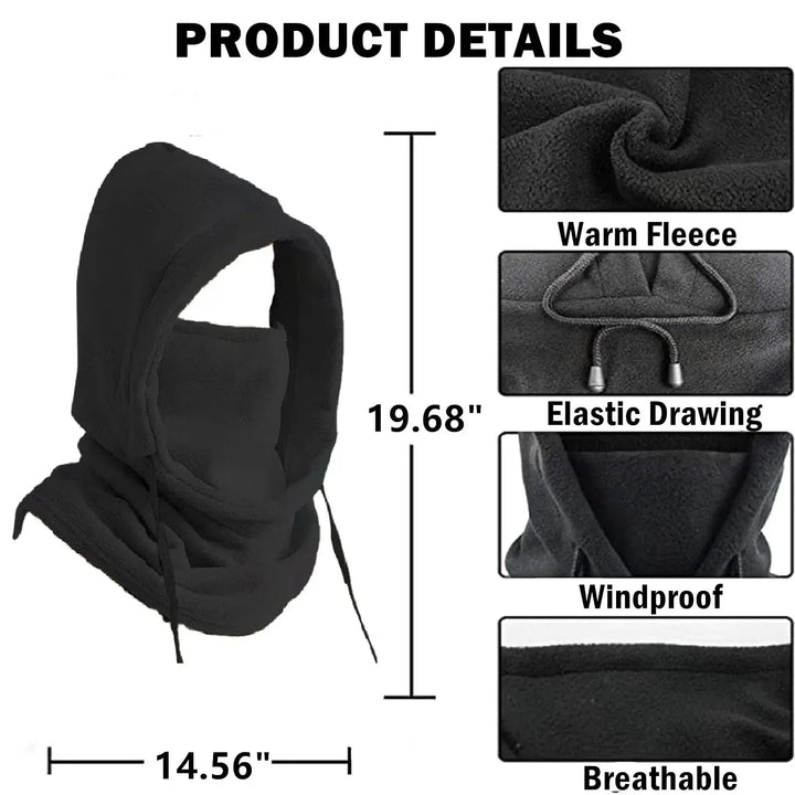 Thermal Fleece Full Face Balaclava Mask for Skiing, Cycling and Running | Pilling-Resistant Fleece Face Cover | Balaclavas