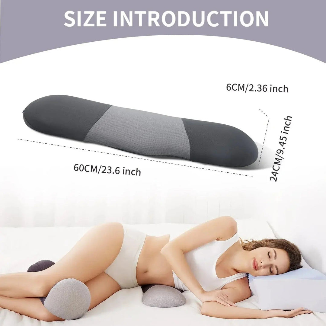 Lumbar Support Foam Cushion with Removable Machine-Washable Nylon Cover | Washable Lumbar Cushion for Chairs and Beds | Lumbar Cushions