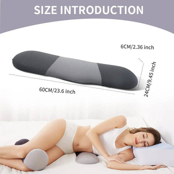Lumbar Support Foam Cushion with Removable Machine-Washable Nylon Cover | Washable Lumbar Cushion for Chairs and Beds | Lumbar Cushions