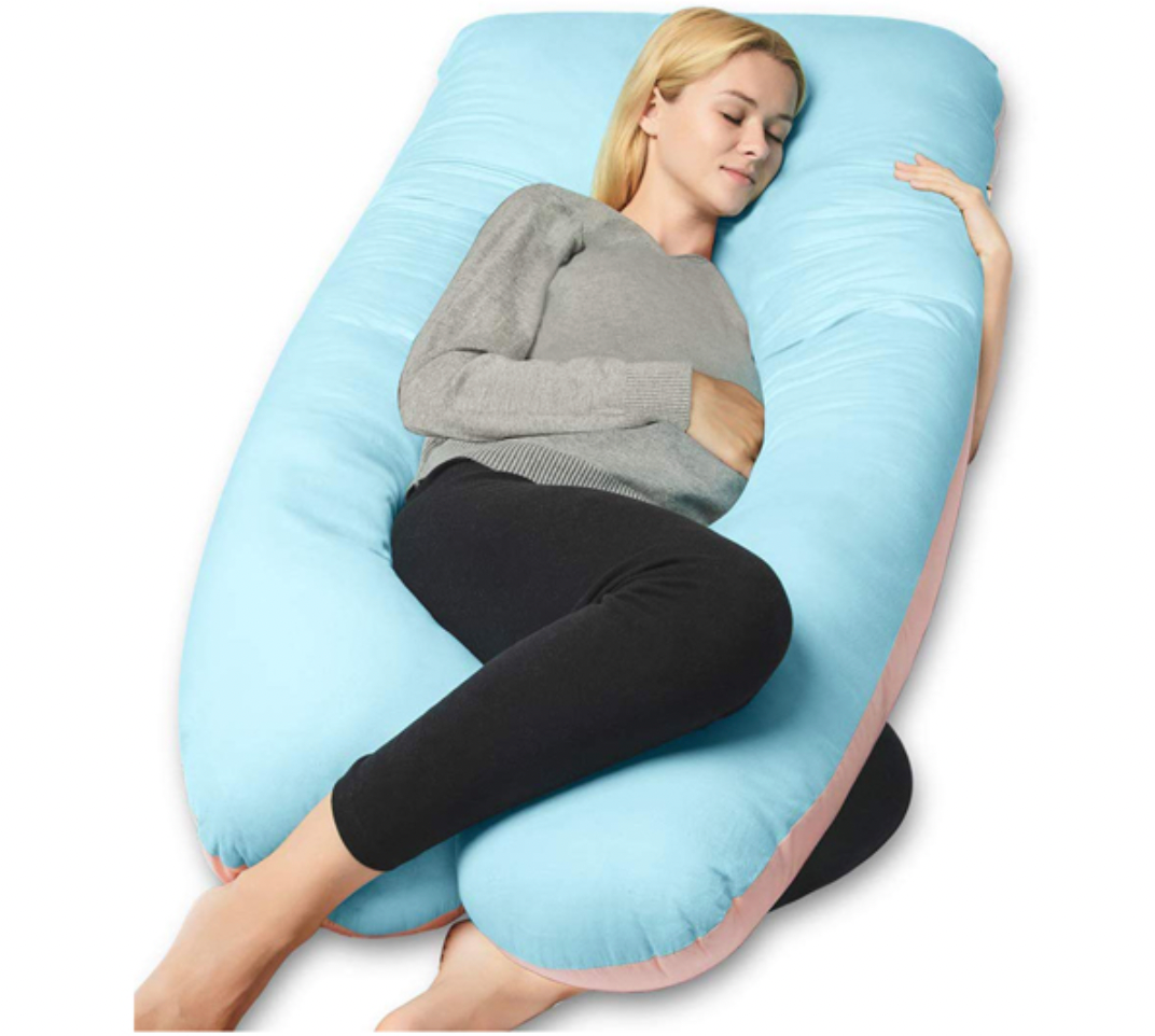 U-Shaped Full Body Pillow for Side Sleepers and Pregnancy with Washable Cover | Wrap-Around Body Pillow Support | Body Pillows
