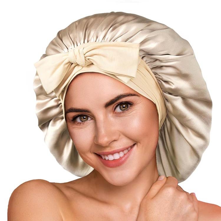 Satin Sleep Bonnet to Protect Hair Overnight with Adjustable Tie Band | Smoother Hair Every Morning | Hair Bonnets