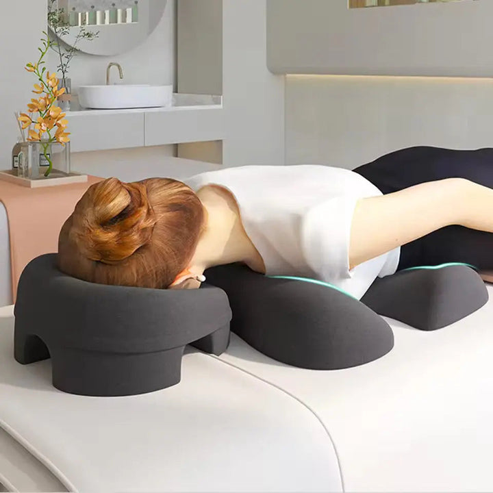 Massage Cradle Pillow Set for Comfortable Face-Down Lying | Face-Down Comfort at Home | Face Down Pillows