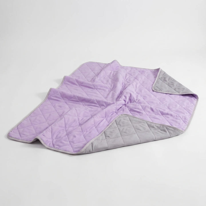 Lightweight Quilted Summer Throw Blanket with Silky Cooling Feel | Silky Quilted Cooling for Hot Sleepers | Cooling Blankets