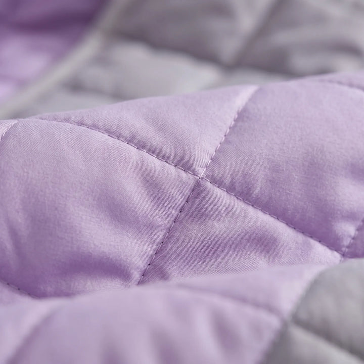 Lightweight Quilted Summer Throw Blanket with Silky Cooling Feel | Silky Quilted Cooling for Hot Sleepers | Cooling Blankets