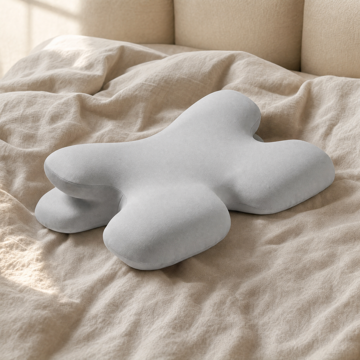 Contoured Neck-Angle Pillow with Gentle 15 Degree Support for Back Sleepers | 15 Degree Neck Angle for Quieter Rest | Bed Pillows