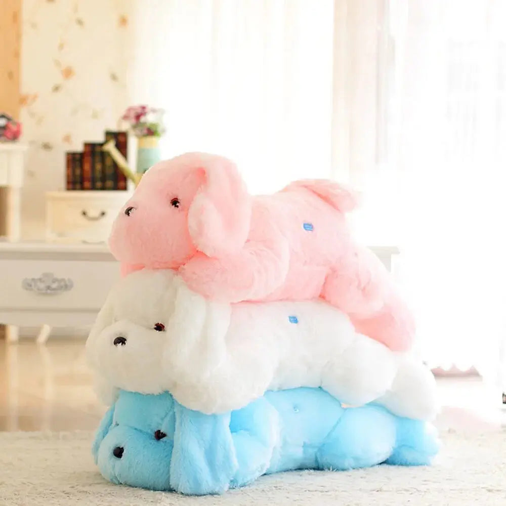 Luminous Dog Plush Pillow with Multicolour LED Glow, 13in or 20in | Light-Up Puppy Plush | Plush Pillows