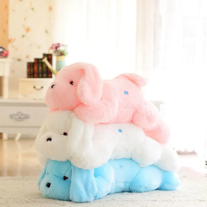Luminous Dog Plush Pillow with Multicolour LED Glow, 13in or 20in | Light-Up Puppy Plush | Plush Pillows