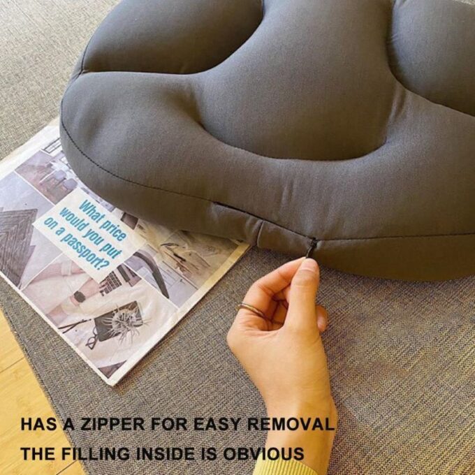 Comfort Cloud Microbead Pillow for Side and Back Sleepers, 40 x 26 x 8 cm | Cool, Conforming Microbead Pillow | Bed Pillows