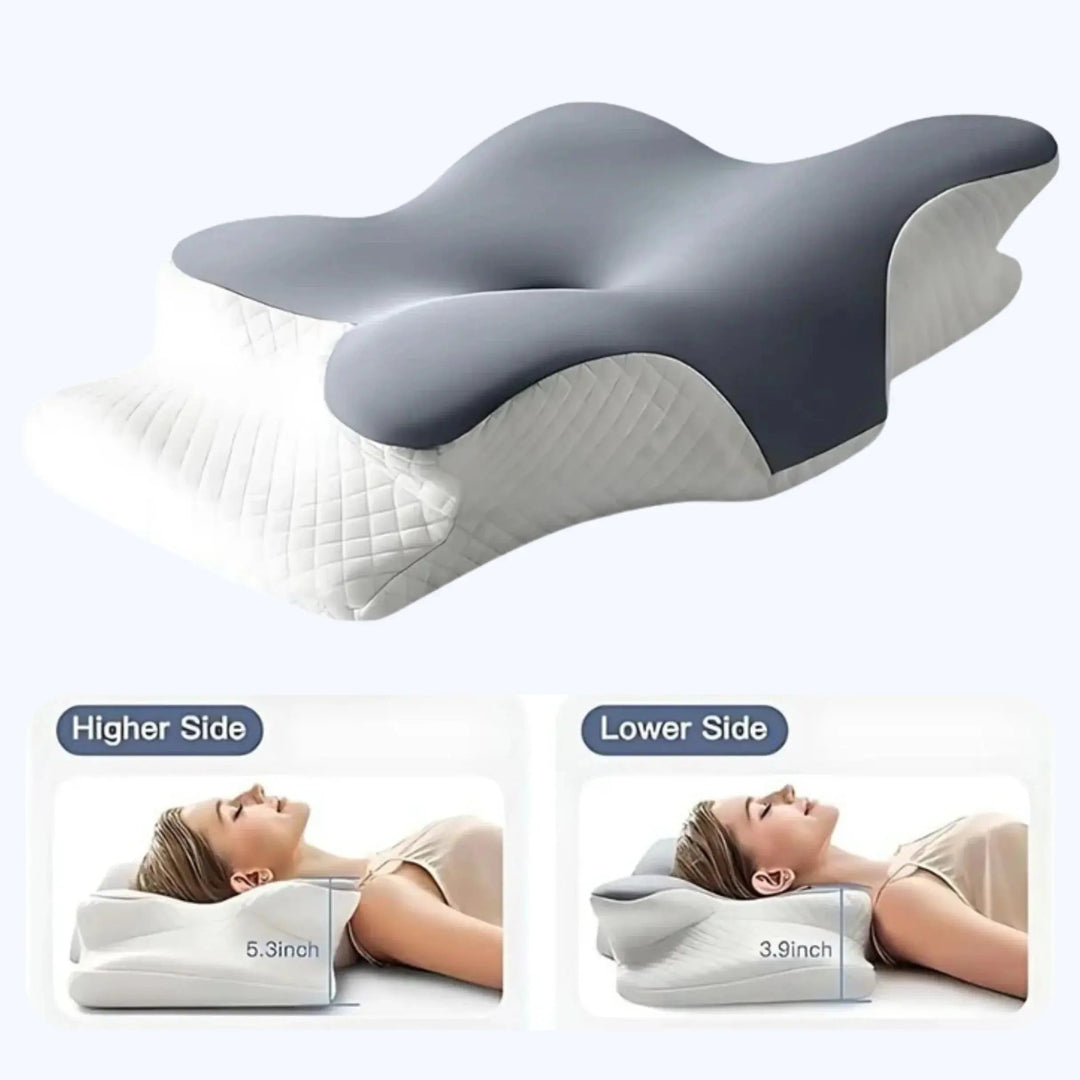 Contour Pillow 2.0 with Enhanced Height and Memory Foam Core | Taller, Balanced Support | Bed Pillows