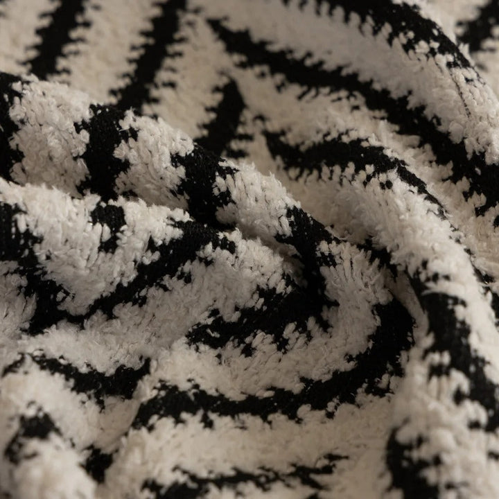 Herringbone Chevron Sofa Cover with Tassels, 71in Wide | Chevron Pattern and Tassels | Sofa Covers