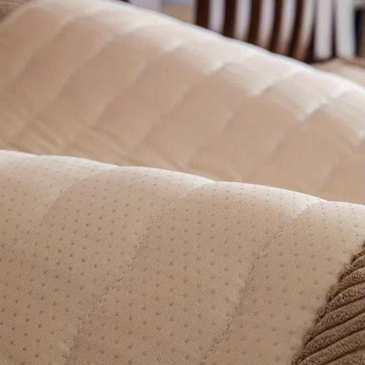 Thick Plush Non Slip Sofa Cover, Scratch Resistant and Pet Friendly | Thick Velvety Pile for Cosy Seats | Sofa Covers