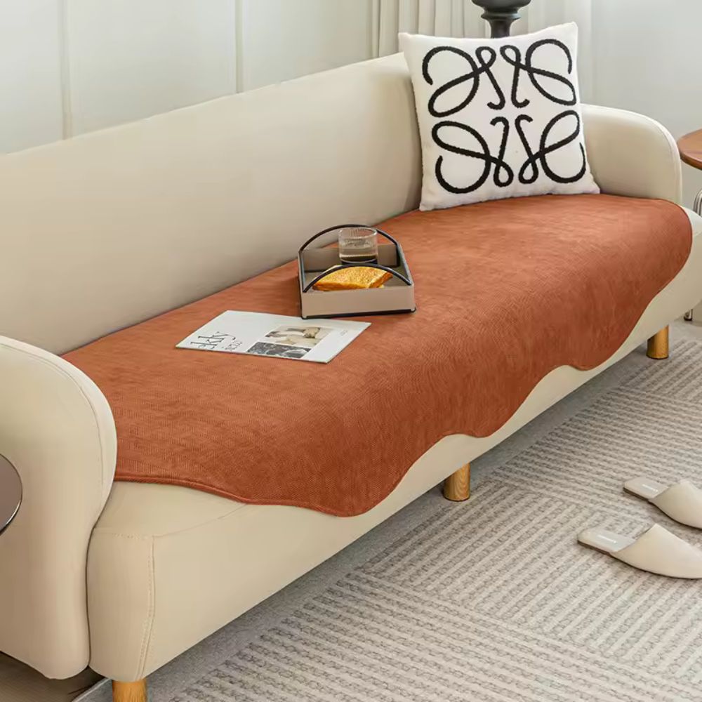 Quilted Contour Fit Non Slip Sofa Cover, 500 GSM Plush Microfiber | Thick Quilted Cover in 14 Sizes | Sofa Covers