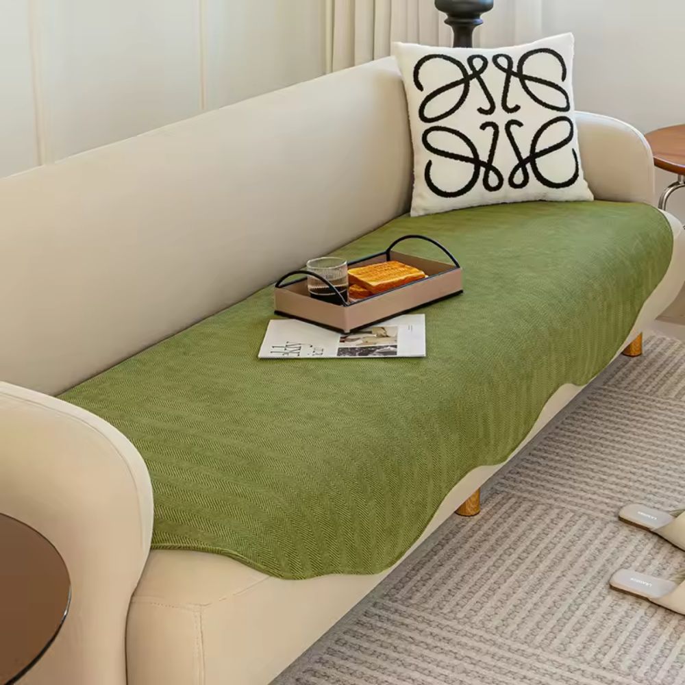 Quilted Contour Fit Non Slip Sofa Cover, 500 GSM Plush Microfiber | Thick Quilted Cover in 14 Sizes | Sofa Covers