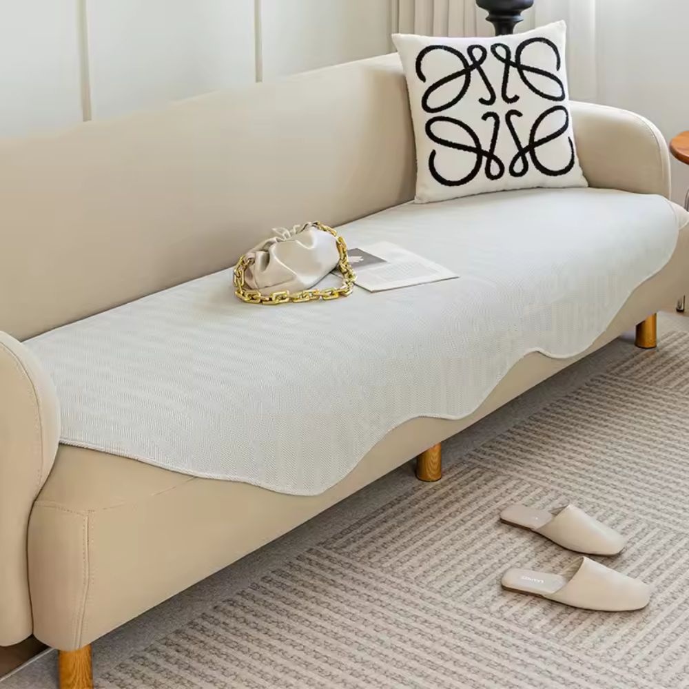 Quilted Contour Fit Non Slip Sofa Cover, 500 GSM Plush Microfiber | Thick Quilted Cover in 14 Sizes | Sofa Covers