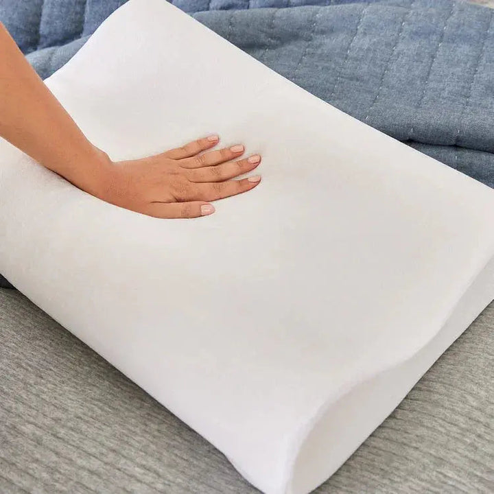 Contour Memory Foam Pillow with Dual Height Design | Two Heights, One Pillow | Bed Pillows