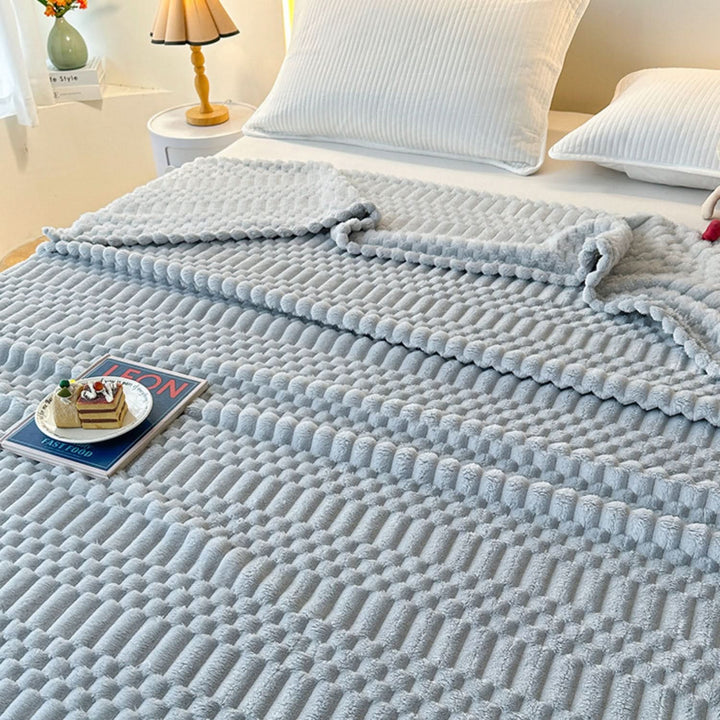Ultra Soft Microfiber Throw Blanket with Pebble Texture Design | Pebble Texture and Microfiber Softness | Throw Blankets
