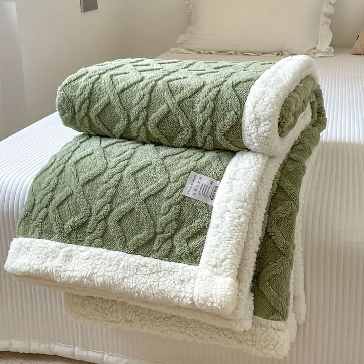 Soft Comfort Blanket in Durable Fabric Blend for Bed, Sofa and Travel | Versatile Comfort Blanket for Any Room | Throw Blankets