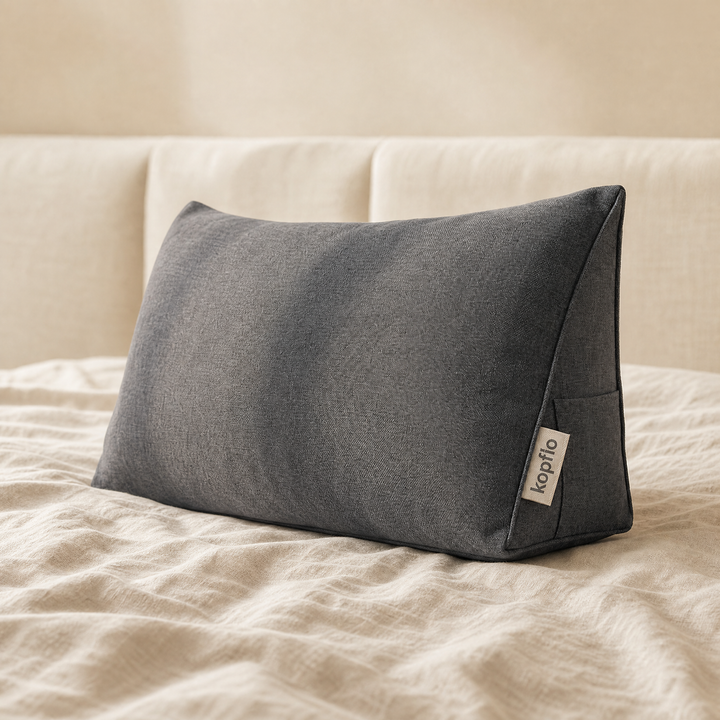 Triangular Wedge Backrest Pillow for Reading and Working in Bed | Turn Your Bed Into a Couch | Wedge Pillows