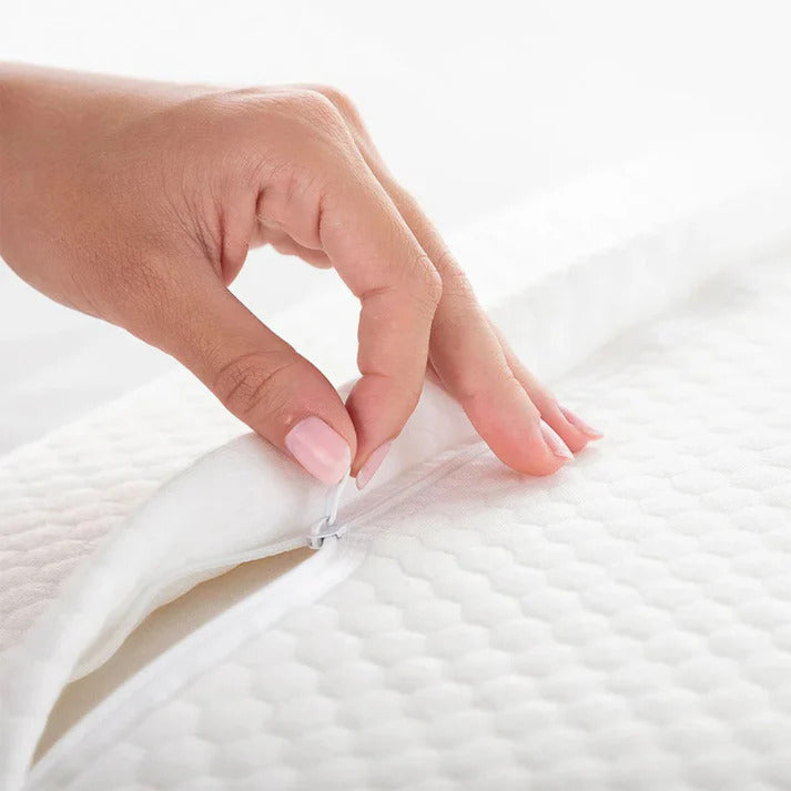 Contour Memory Foam Pillow with Two Height Levels for Neck and Shoulder Comfort | Two Heights, One Supportive Shape | Bed Pillows