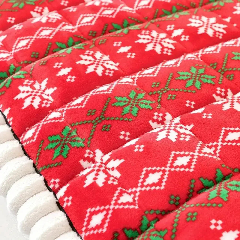 Thickened Snowflake Sofa Cushion Slipcovers with Pet-Friendly Fabric | Festive Stretch Covers for Sofa Cushions | Sofa Covers